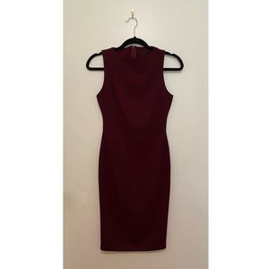 Burgundy Midi Dress